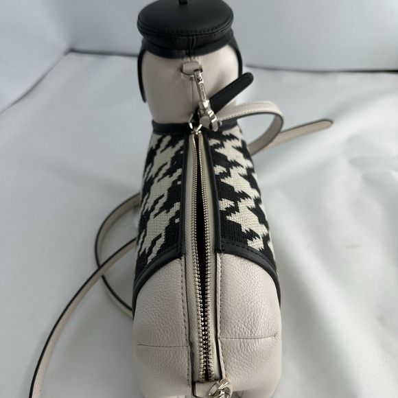 RARE New Kate Spade Claude Dachshund Dog Houndstooth Crossbody Puppy Purse - Picture 11 of 16